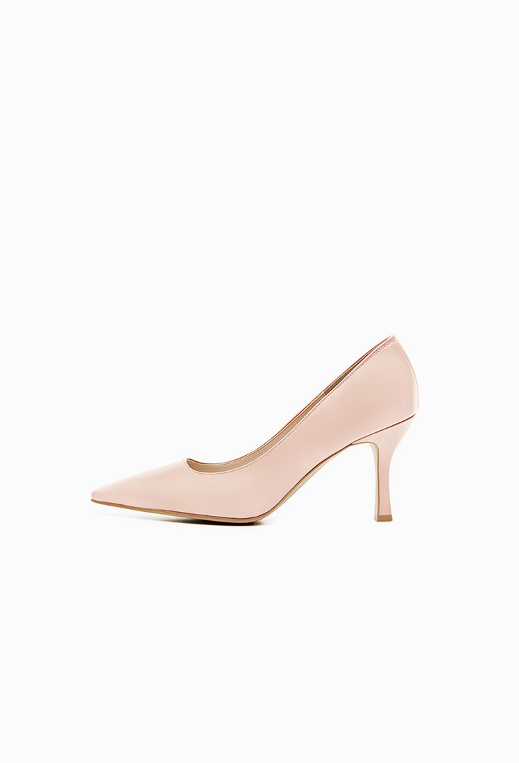 Grace Leather Heel (Light Pink)