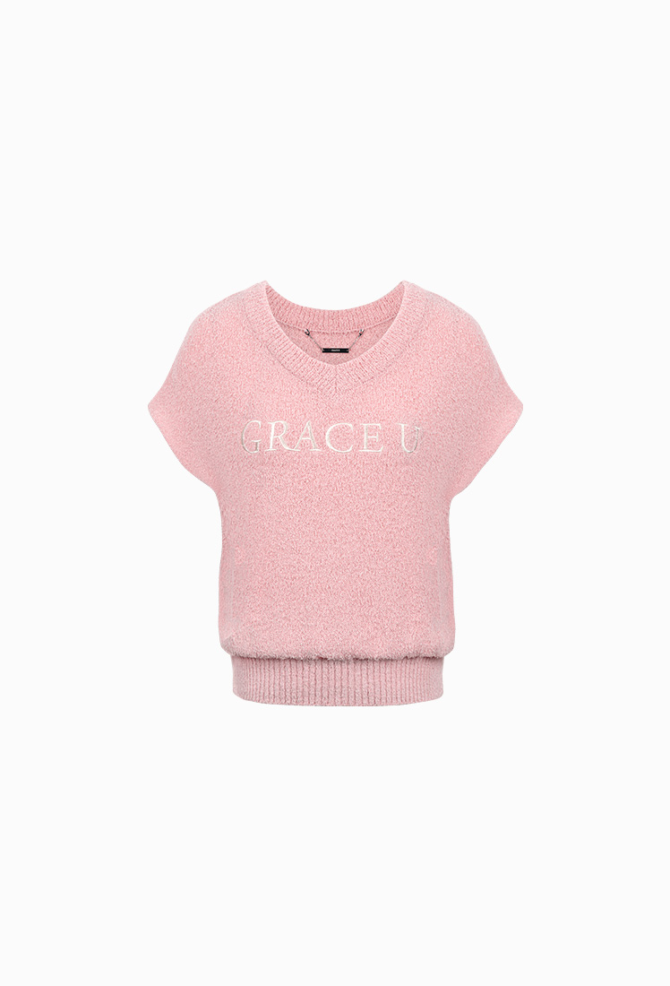 Poppy Knit Vest (Pink)