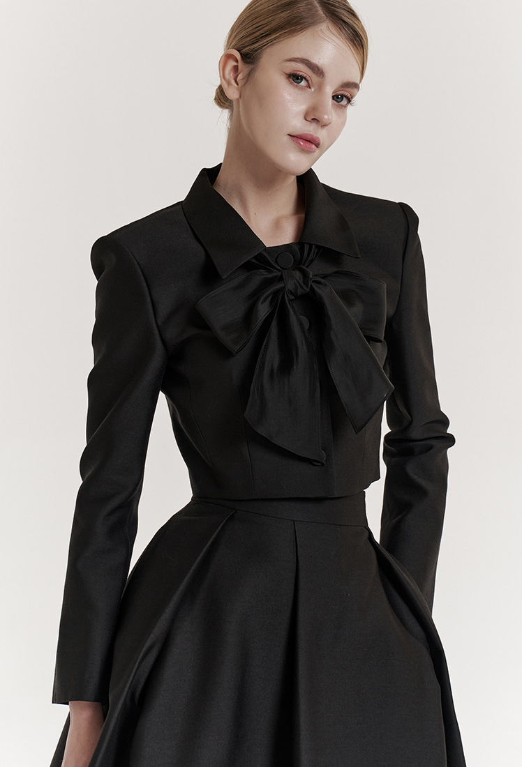 GRACE U] Tiana Velvet One-piece (Black)（GRACE U] Tiana