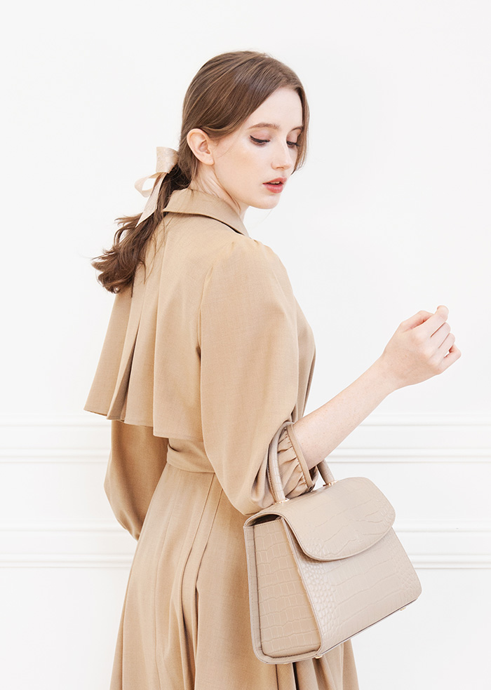 Trench Flare Long One-Piece (Camel)