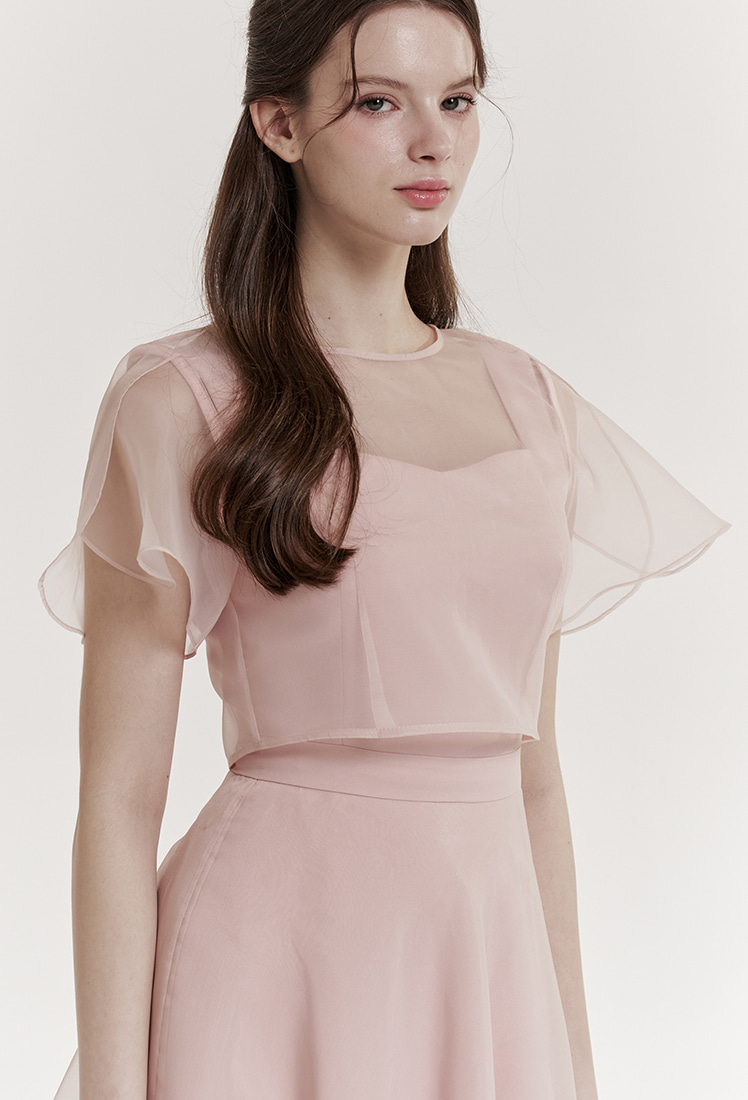 【GRACE U】Orb Organza One-piece Orb Organza One-piece (Cream) - GRACE U