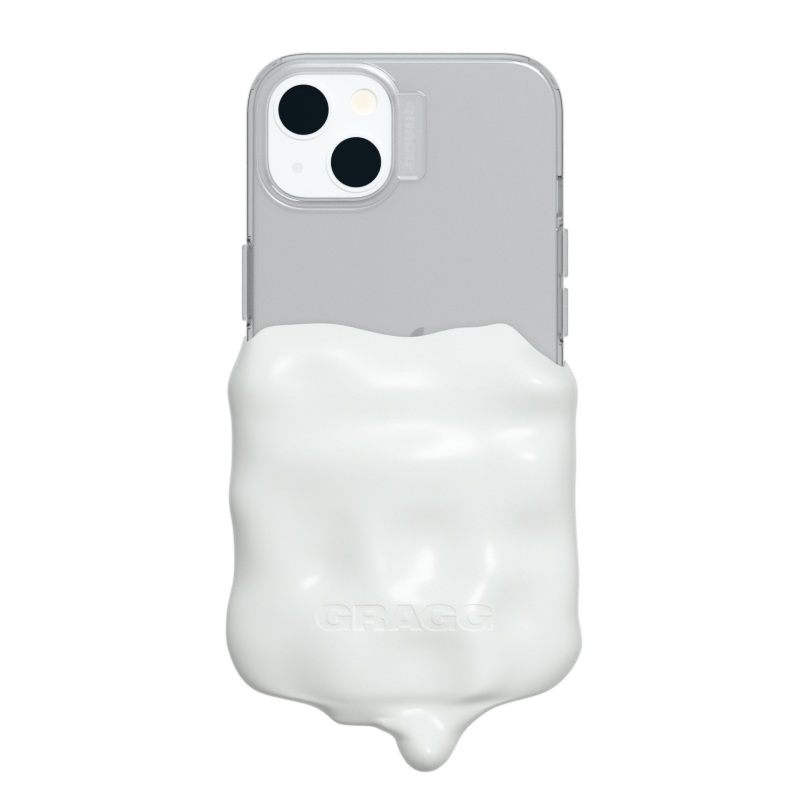 DOUBLE LAYERS CASE - CLEAR/IVORY