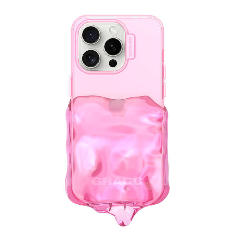 DOUBLE LAYERS CASE - CLEAR PINK