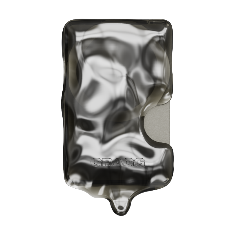 DOUBLE LAYERS MAGSAFE CARD SLOT - CLEAR BLACK - GRAGG