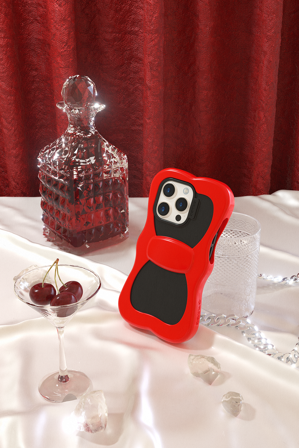 LAYERED RIBBON CASE - RED - GRAGG