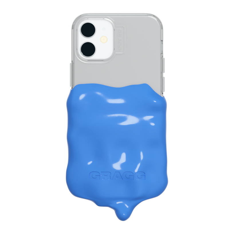 DOUBLE LAYERS CASE - CLEAR/LIGHT BLUE