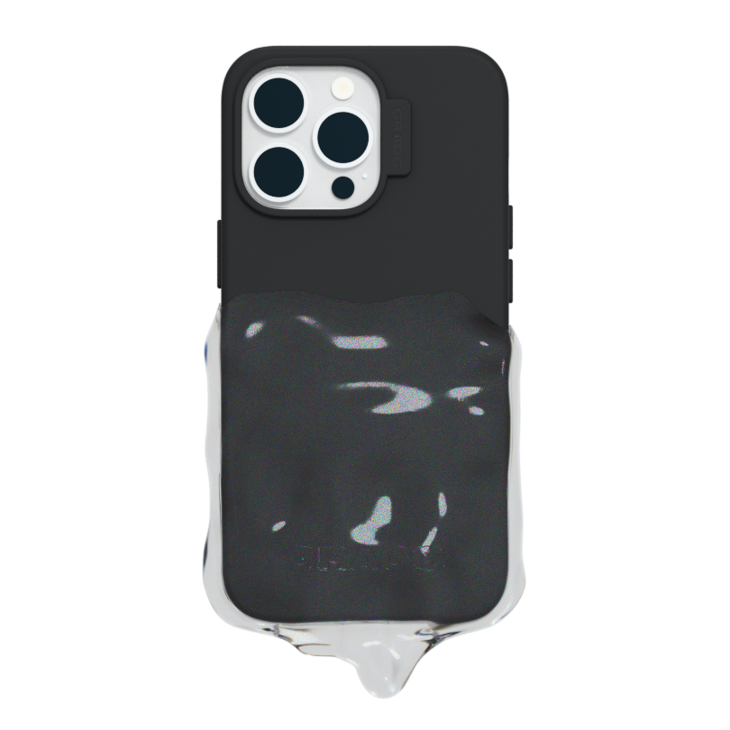 DOUBLE LAYERS CASE - BLACK/CLEAR
