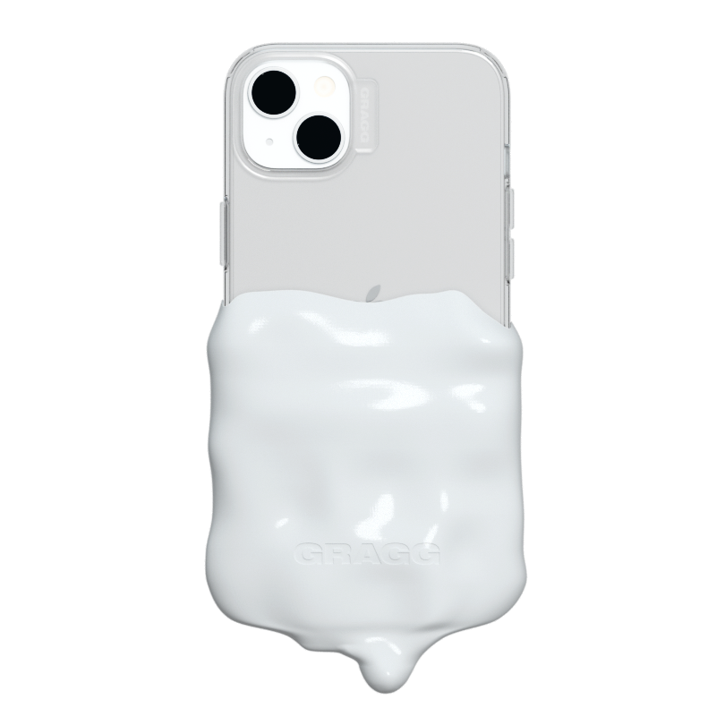 DOUBLE LAYERS CASE - CLEAR/IVORY
