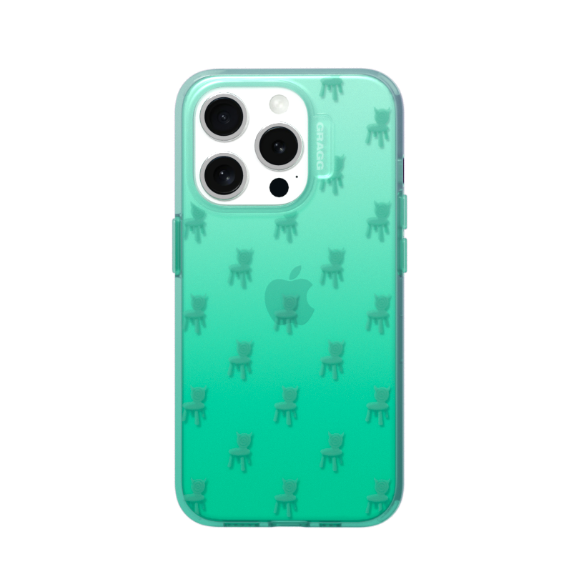 DOUBLE SQUARE CASE-CLEAR GREEN - GRAGG