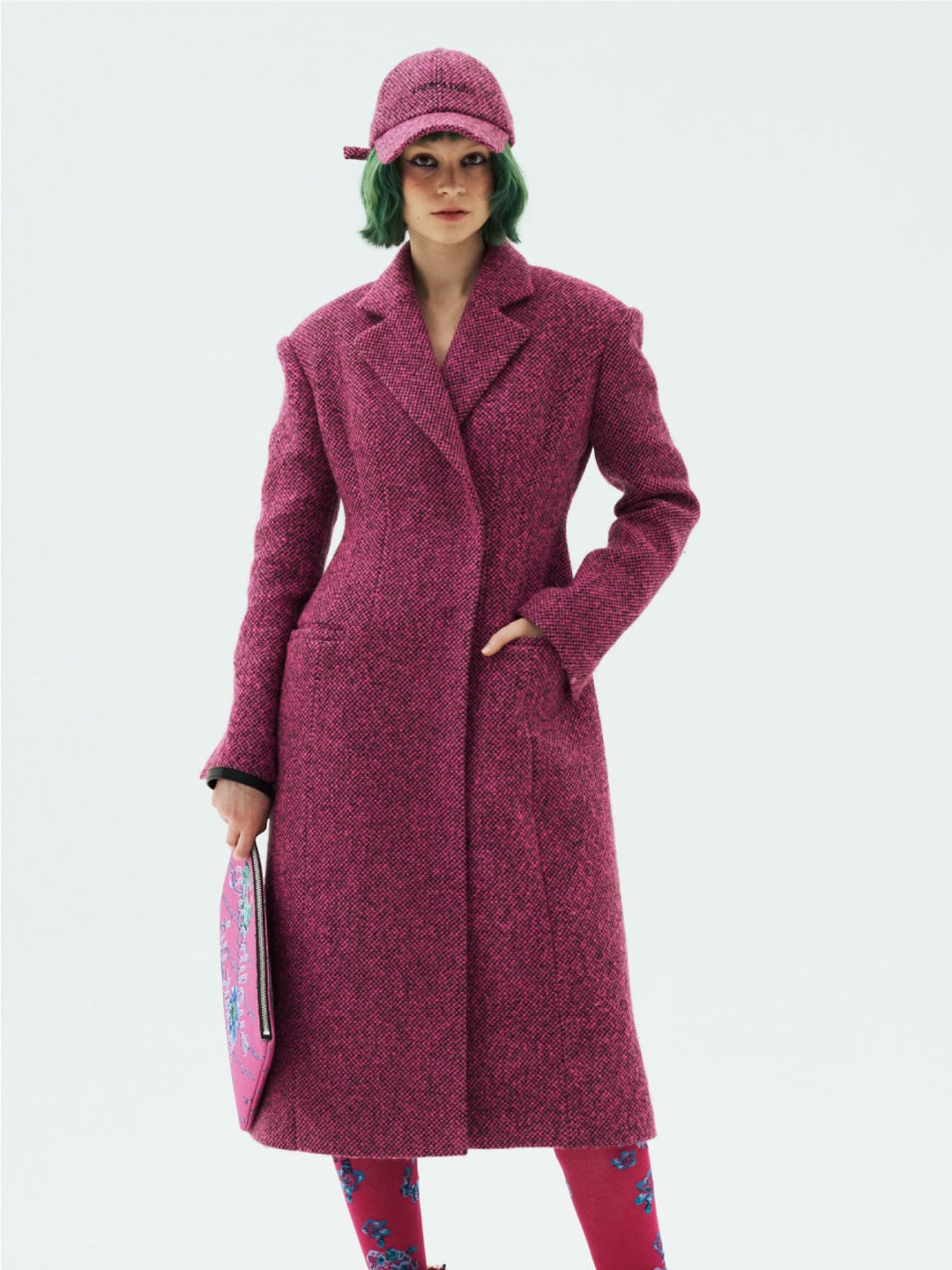 Jacquard  Fitted Coat