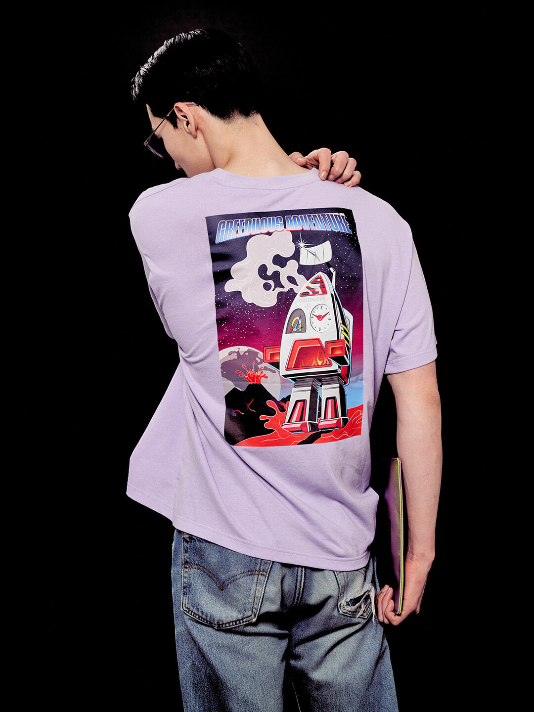 Steamer Oversized T-Shirt purple