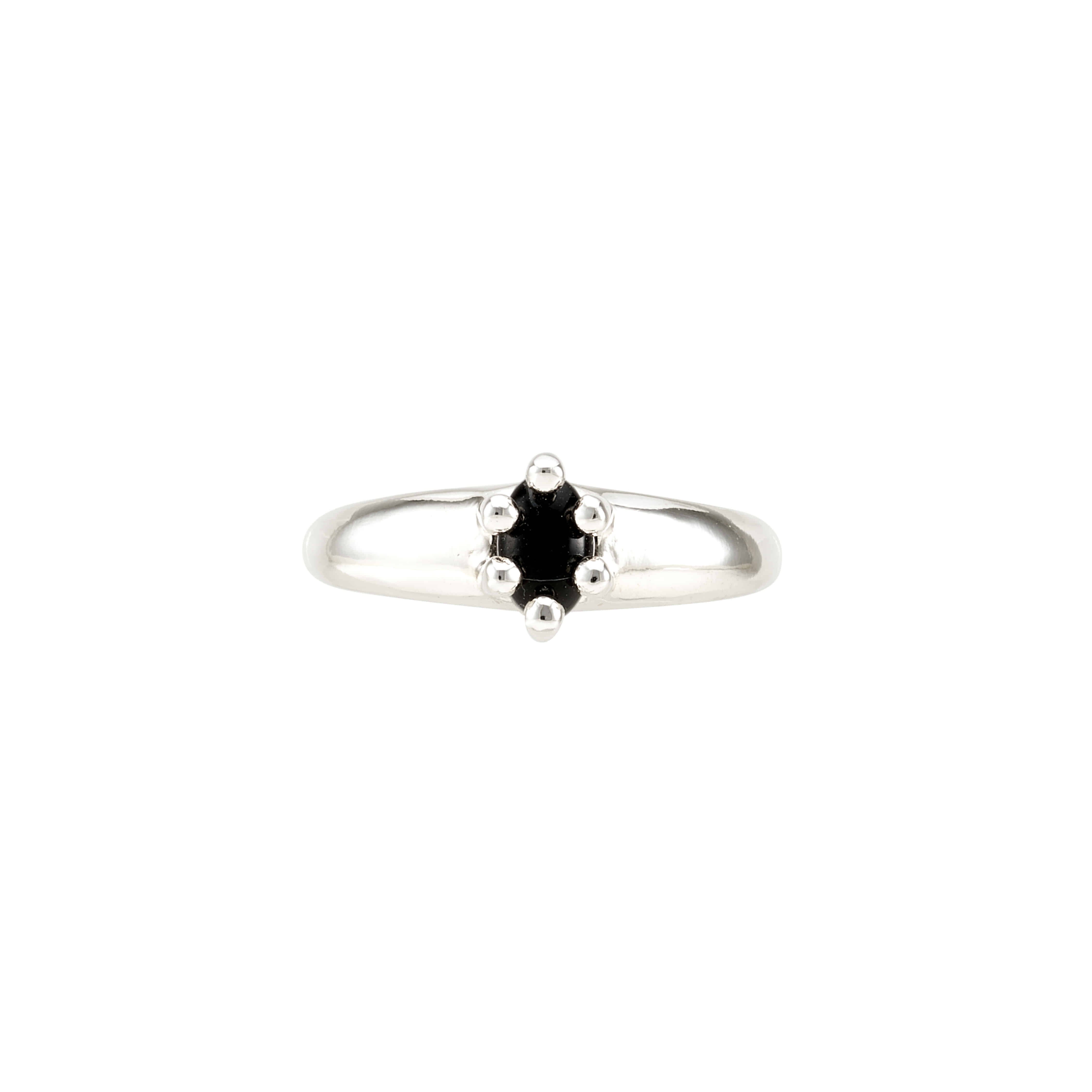 tiny puff ring (only gemstone)