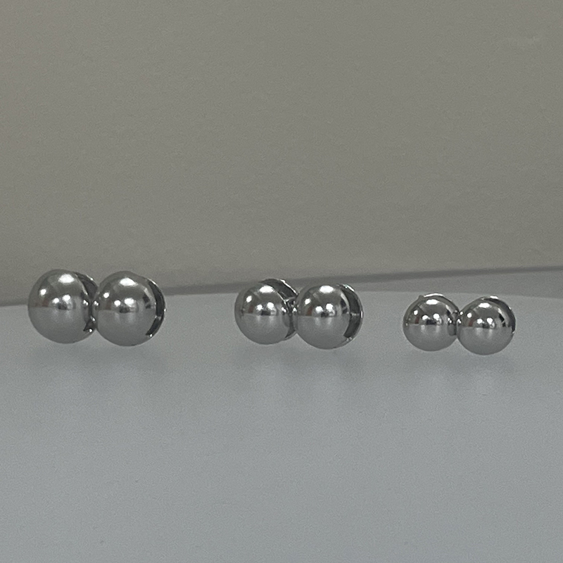 하이메 silver ball earring