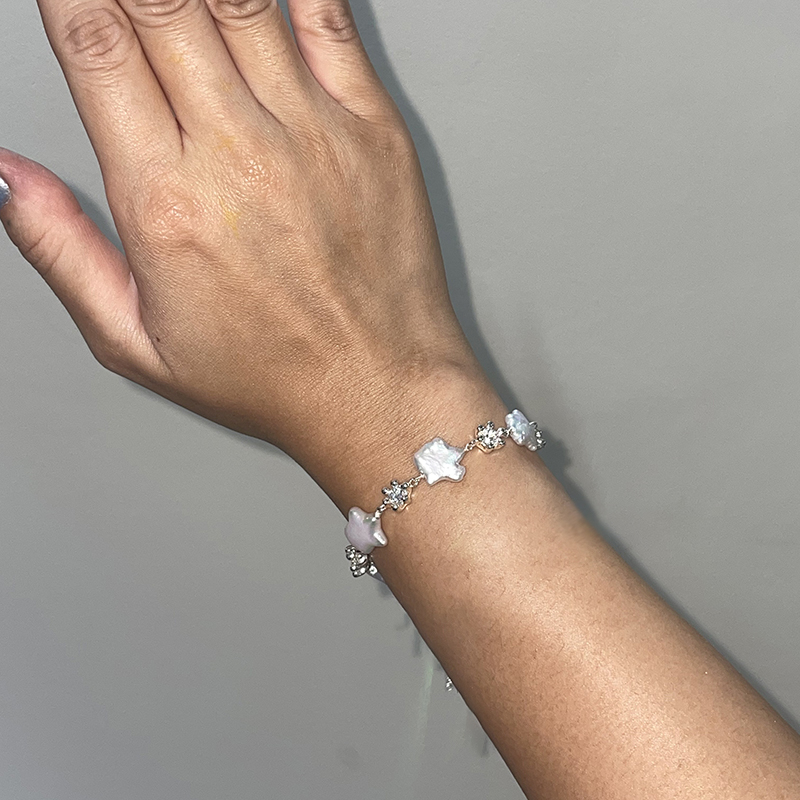 하이메 star pearl bracelet (with 5mm cubic)
