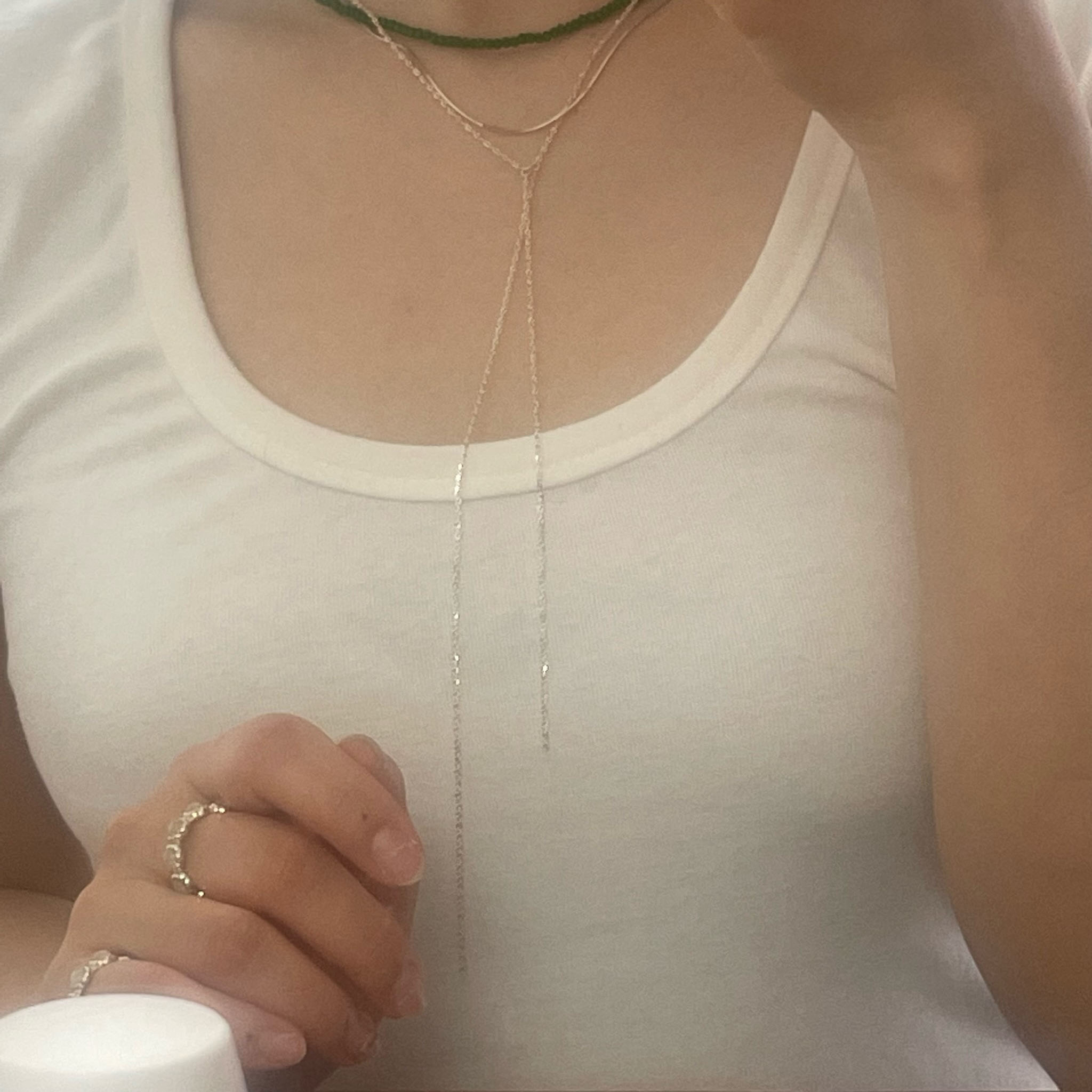 하이메 slim scarf necklace