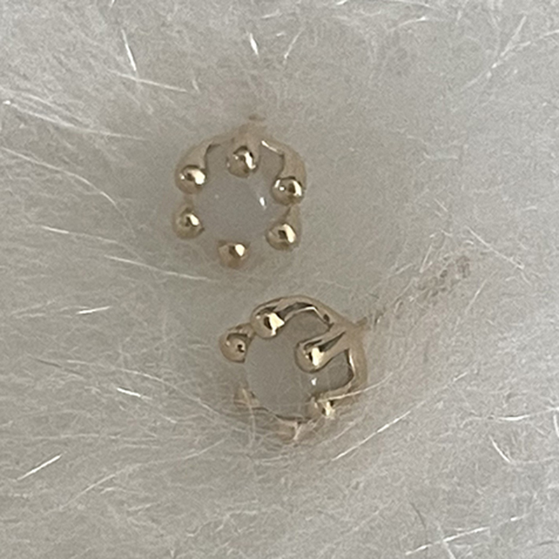 하이메 mini mushroom earring (gemstone)