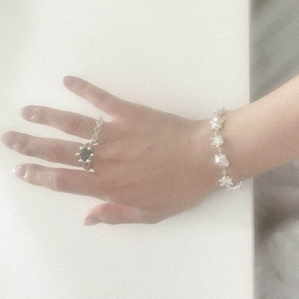 하이메 star pearl bracelet (with 7mm cubic)