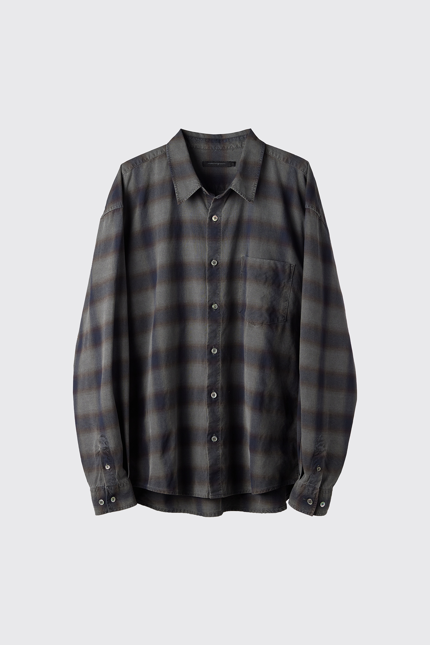 Classic Shirt Dyed Ombre Brown/Navy