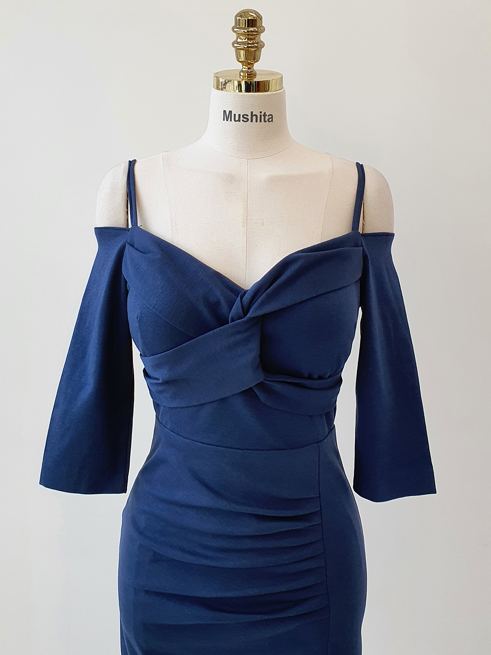 dress navy blue color image-S1L15