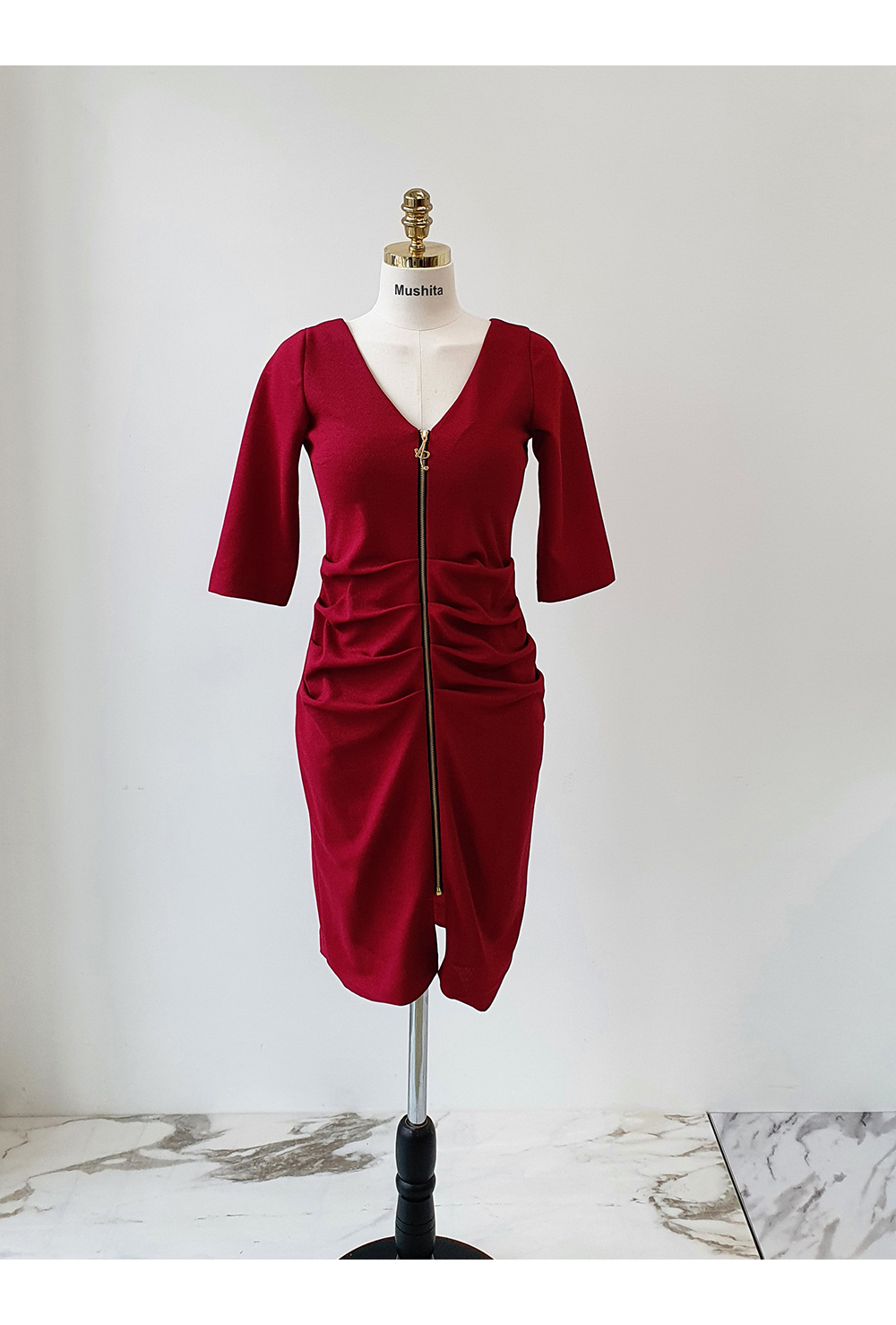 ドレス バーガンディ 商品カラー画像-S1L1