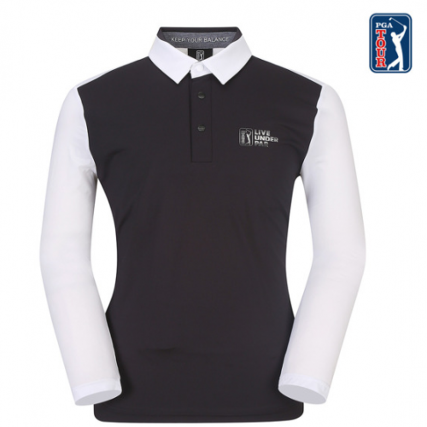 [GSH] PGA TOUR&amp;LPGA 남성 스윙밸런스 냉감소매 티셔츠 (마프세트) L211TL105P