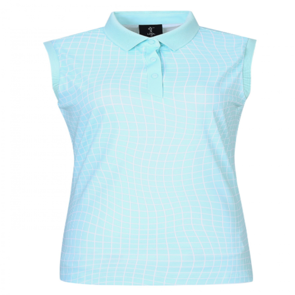 [GSH] PGA TOUR&amp;LPGA 여성 라이패턴 슬리브리스 티셔츠 L222TS511P03