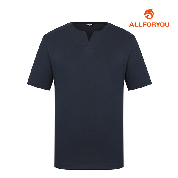 [올포유] 남성 넥변형 반팔 티셔츠 AGTRK4321-915_G