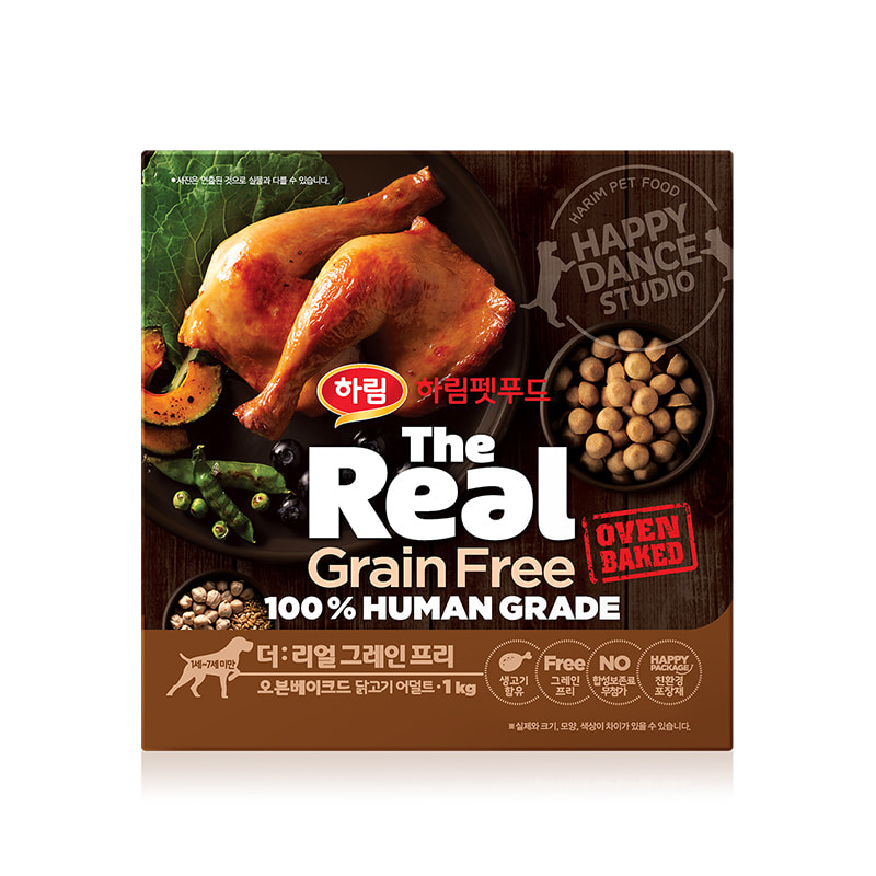 [빠른배송] 더리얼 그레인프리 오븐베이크드 닭고기 어덜트 1kg