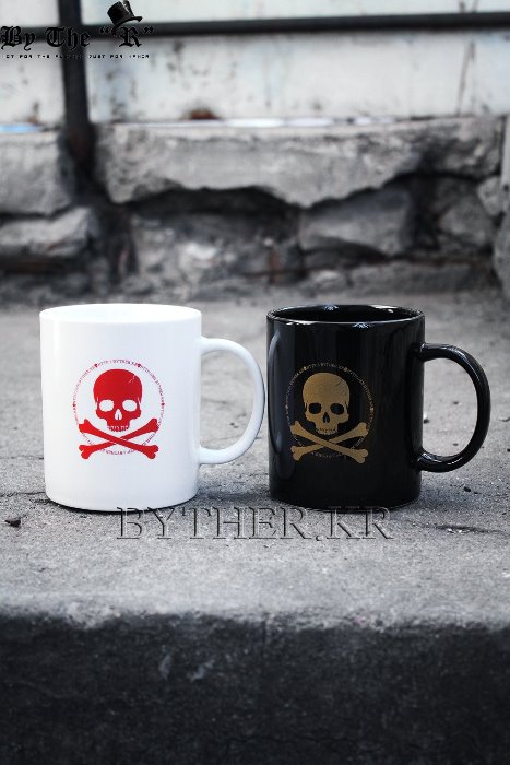 ByTheR Symbol Skull Logo Decoration Custom Cermaic Mug Cup