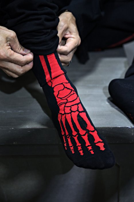 ByTheR Red X-Ray Socks
