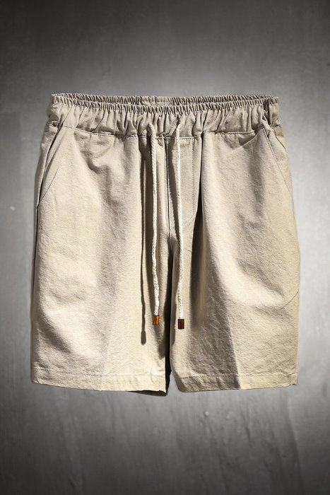 ByTheRWood Tip Slim Rope Cotton Shorts