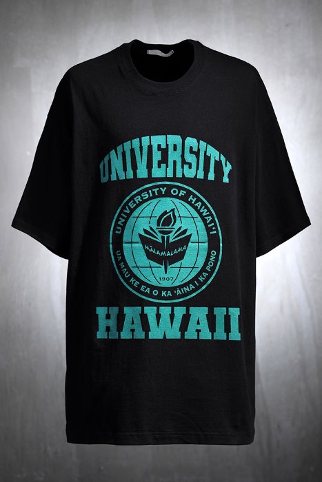 하와이 프린팅 루즈핏 반팔 티셔츠
