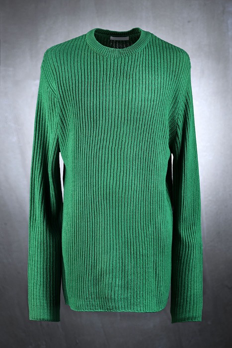 Round Neck Slim Loose Ribbed Knit