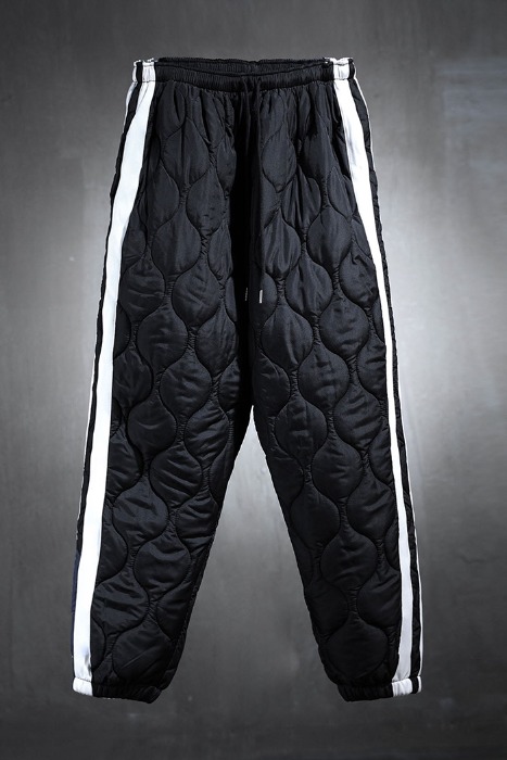 Track Line Jar Quilted Padded Jogger Trousers