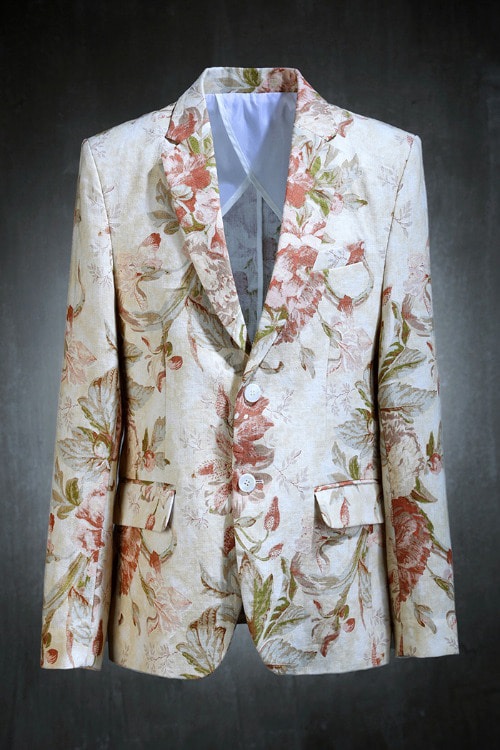 linen flower summer jacket