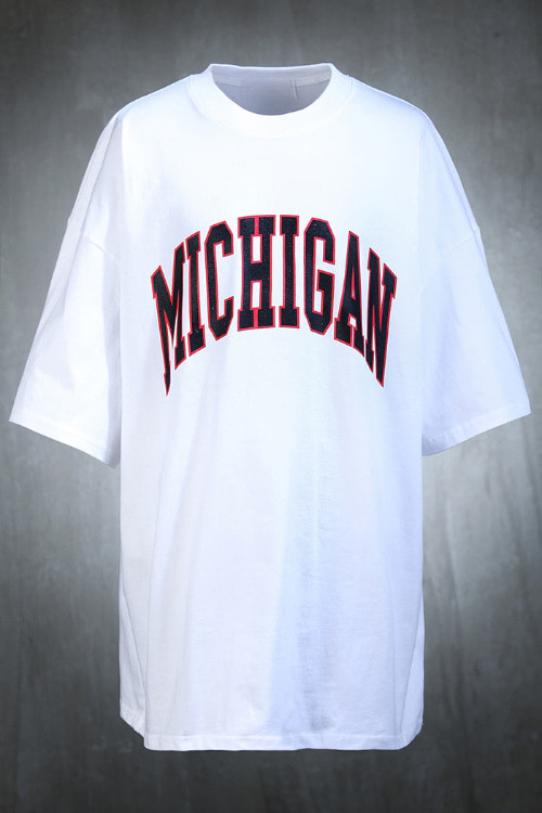 Michigan printed loose-fit short-sleeve T-shirt