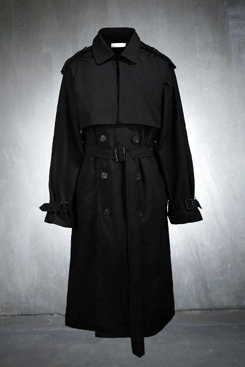 Casual nylon trench coat