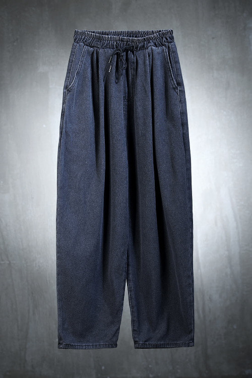 ByTheRDenim washed banding wide pants