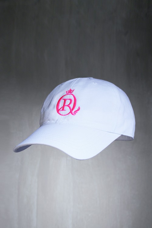 ByTheRByTheR X Rolling Quartz Logo Ball Cap White Pink