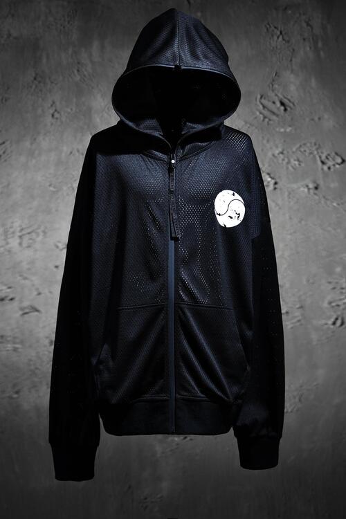 ByTheR太極旗印刷メッシュフードジップブラック ByTheR太極旗メッシュフード集業ブラック,【ByTheR.jp】日本公式