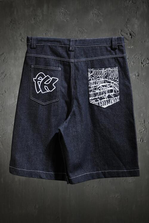 バックポケット刺繍デニムショーツz,【ByTheR.jp】日本公式通販 - 大人
