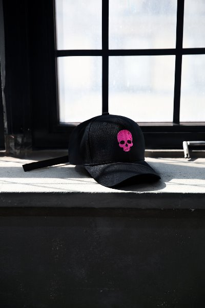 ByTheR Skull Logo Embroidered Ball Cap Pink