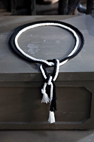 Mukha Slim Dark Rope Belt