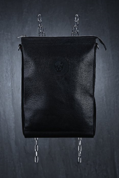 ByTheR Logo-Patch Leather Backpack