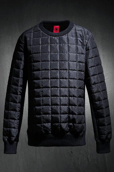 ByTheR Qualting Padded Sweatshirt Black