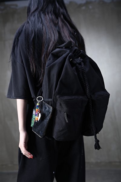 Two pocket rope backpack