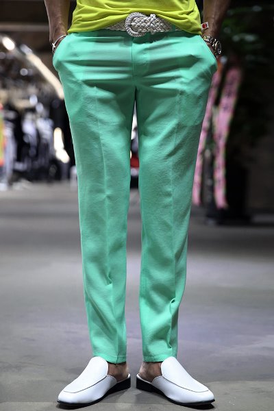 Classic Slim Straight Fit Mint Green Pant