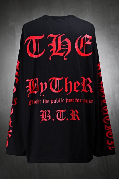 ByTheRByTheR symbol slogan lettering loose fit long sleeves