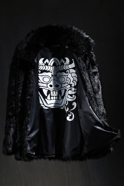 Mukha Loose Fur Jacket Black