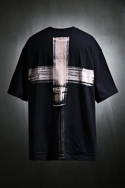 ByTheRProjectR Custom Cross Bleach Short Sleeve T-Shirt